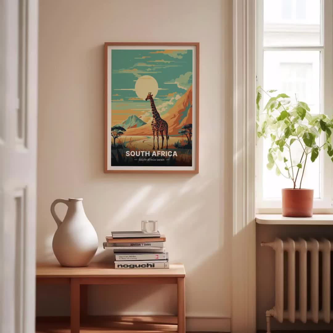 Niseko Ski Resort Travel Poster, Hokkaido Japan Wall Art, Retro